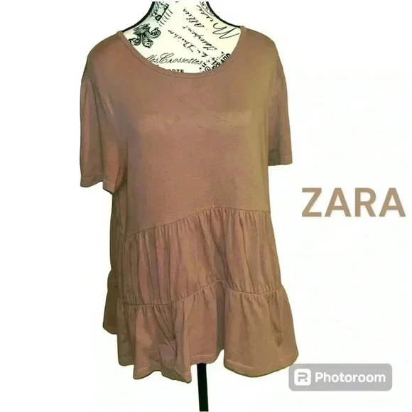 COPY - Zara Clay Colored Top~Size Large - Picture 1 of 6
